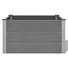 vidaXL Garden Raised Bed WPC 100x50x54 cm Grey