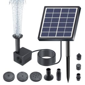 6V 1.5W Solar Water Pump 6 Modes 160L/h 50cm Lifting Height with 8 Nozzles Solar Fountain Pump