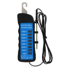 Electric Fence Tester Multi Light Voltage Detection Portable for Farm Supply Fencing ABS 7000V