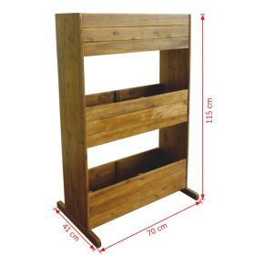 vidaXL 3-Tier Garden Raised Bed Solid Acacia Wood