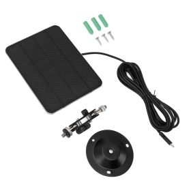 5W Solar Panel Solar Cell Wall Mount with Bracket 3m Phone Charger Cable Soalr Power System for Home Security Camera