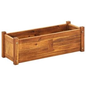 Garden Raised Bed Acacia Wood 29.9"x10.9"x9.8"