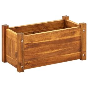 Garden Raised Bed Acacia Wood 19.7"x9.8"x9.8"