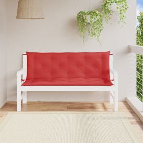 Garden Bench Cushion Red 59.1"x(19.7"+19.7")x2.8" Oxford Fabric