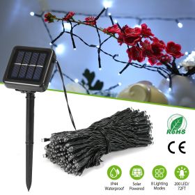 Solar String Lights LED Solar Power Fairy String Light 22M 200 LEDs 8 Lighting Mode White Light Waterproof