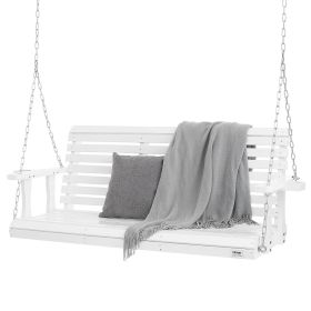 VEVOR Wooden Porch Swing 5.5 ft, Patio bench swing for Courtyard & Garden, Upgraded 880 lbs Strong Load Capacity