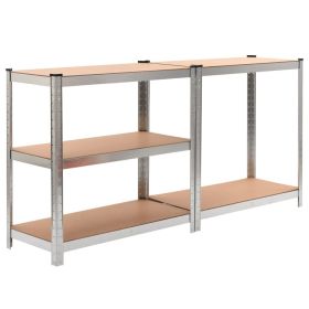 vidaXL Storage Shelves 2 pcs 90x40x180 cm MDF