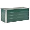 Garden Raised Bed Galvanized Steel 39.4"x15.7"x17.7" Green