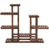 6 Tier Wooden Shelf Storage Plant Rack Stand