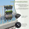 Hanging Vertical Planter Wall-mounted Adjustable with Detachable Hooks