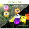 6 Pcs Solar Garden Tulip Flower Light Outdoor Solar Pathway light IP54 Water-resistant Landscape Lights