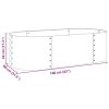 Garden Raised Bed 63"x31.5"x17.3" Galvanized Steel Gray