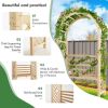 Wooden Garden Bench Arch Pergola Outdoor Arbor