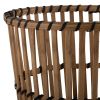 S/3 BAMBOO FOOTED PLANTERS 11/13/15", NATURAL