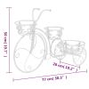 Plant Stand Bicycle Shape Vintage Style Metal