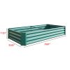 Raised Garden Bed Outdoor, 6√ó3√ó1ft , Metal Raised Rectangle Planter Beds for Plants, Vegetables, and Flowers - Green