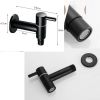 Black Mop Pool Faucet Kitchen Faucet Modern Style Wall Mounted Brass Single Cold Water Tap Laundry Bathroom Garden