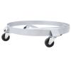 2Pcs Drum Dolly for 55 Gallon Drums,Barrel Dolly with 4 Swivel Caster Wheels,Heavy Duty Steel Frame Drum Cart with Brake for Workshops, Factories