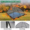 VEVOR Pond Cover Dome, 7x9 FT Garden Pond Net, 1/2 inch Mesh Dome Pond Net Covers with Zipper and Wind Rope