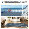 VEVOR Gray Marine Carpet 6 ft x 23 ft Boat Carpet Rugs Indoor Outdoor Rugs for Patio Deck Anti-Slide TPR Water-Proof Back Cut Outdoor Marine Carpeting