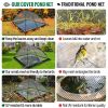 VEVOR Pond Cover Dome, 7x9 FT Garden Pond Net, 1/2 inch Mesh Dome Pond Net Covers with Zipper and Wind Rope