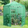 Walk-In Hexagonal Greenhouse with PE Cover and Metal Frame