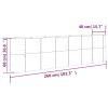 Garden Raised Bed Powder-coated Steel 102.4"x15.7"x26.8" Gray