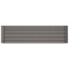 Garden Raised Bed Powder-coated Steel 102.4"x15.7"x26.8" Gray