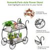 Heavy Duty Metal Flower Cart Plant Stand