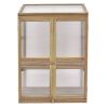 30 x 22 x 43 Inch Garden Portable Wooden Greenhouse