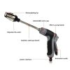 1pc High-Pressure Water Gun For Car Washing; Garden Hose Nozzle; Garden Watering Hose Sprayer; Household Cleaning Tool; Long Handle Spray Gun