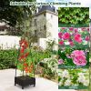 Garden Obelisk Trellis with Self-Drainage System for Climbing Plants