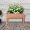 Raised Garden Bed with Legs, Elevated Wooden Planter Box for Outdoor Plants Flowers Fruits Vegetable Herb Growing