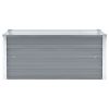 Garden Raised Bed Galvanized Steel 39.4"x15.7"x17.7" Gray