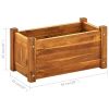 Garden Raised Bed Acacia Wood 19.7"x9.8"x9.8"