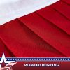 USA Pleated Fan Flag 4x8 Feet American USA Bunting Decoration Flags Embroidered Patriotic Stars & Sewn Stripes Canvas Header Brass Grommets