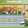 6x3x2ft Galvanized Raised Garden Bed, Outdoor Planter Garden Boxes Large Metal Planter Box for Gardening Vegetables Fruits Flowers, Silver