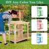 Garden Wooden Potting Table Workstation with Storage Shelf