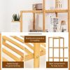 Multifunctional Bamboo Shelf Display Organizer