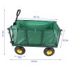 Flower Cart Garden Flower Cart is easier to transport firewood (green+cloth bag)