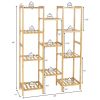 9/11-Tier Bamboo Plant Stand for Living Room Balcony Garden