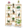 9/11-Tier Bamboo Plant Stand for Living Room Balcony Garden