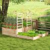 Raised Garden Bed with Trellis