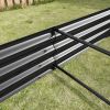 Raised Garden Bed Kit - Metal Raised Bed Garden 7.6x3.7x0.98ft for Flower Planters, Vegetables Herb Black