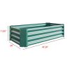 Metal Raised Garden Bed, Rectangle Raised Planter 4√ó2√ó1ft for Flowers Plants, Vegetables Herb Veezyo Green