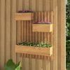 3-Box Wooden Raised Garden Bed with Trellises and Fabric Liners - Gallery View 3 of 10