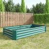 Raised Garden Bed Outdoor, 6√ó3√ó1ft , Metal Raised Rectangle Planter Beds for Plants, Vegetables, and Flowers - Green