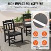 VEVOR 7 Pieces Patio Dining Set, Outdoor Rectangle Furniture Table and Chairs Set, All Weather Garden Furniture Table Sets