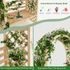 Wooden Garden Bench Arch Pergola Outdoor Arbor