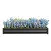 Raised Garden Bed Kit - Metal Raised Bed Garden 7.6x3.7x0.98ft for Flower Planters, Vegetables Herb Black